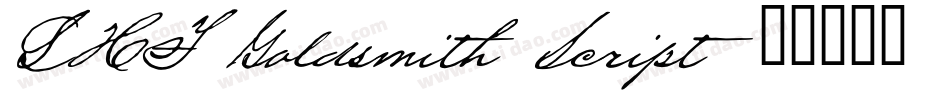 LHF Goldsmith Script字体转换
